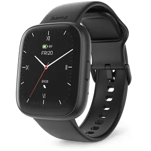 Hama Smartwatch 4000 Telefonfunktion 1,65" LCD Bluetooth Schlaftra