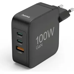 Hama Ladegerät PD GaN 100W Universal, 20 Volt, Schwarz günstig