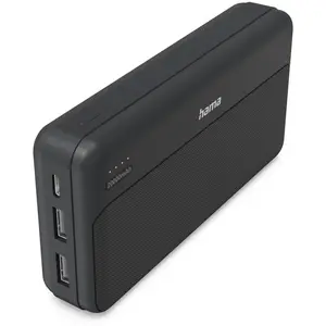 Hama Power Pack Pocket 20, 20000 mAh, USB-A, Grau günstig