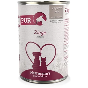 Herrmanns HERRMANN'S MANUFAKTUR Hundefutter: Reines Ziegenfleischfutte...