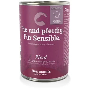 HERRMANN'S MANUFAKTUR Hundefutter: Sensitiv-Pferdefleischfutter für Hu...