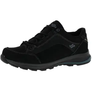 Hanwag Banks Low Bunion GTX wasserdichte und komfortable Wanderhalbschuhe speziell für Füße mit Hallux Black EU 40,5