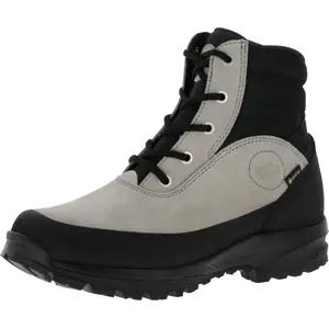 Hanwag Damen-Winterschuhe aus Veloursleder, GORE-TEX® wasserdicht, Warmgrau/Schwarz