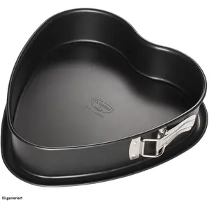 Dr. Oetker Herz-Springform mit Auslaufschutzboden, Backform, Schwarz
