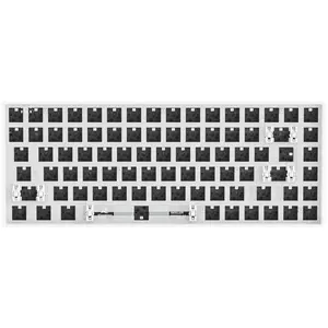 Sharkoon SKILLER SGK50 S3, 75%, Kabelgebunden, USB, RGB-LED, Weiß