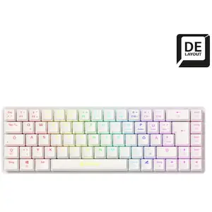 Sharkoon PureWriter W65 weiß (Red Switches) - kompakte, kabellose Tast...