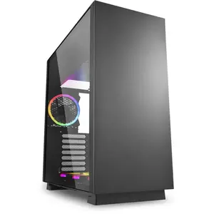 Sharkoon PC Gehäuse PURE STEEL Black RGB ATX schwarz