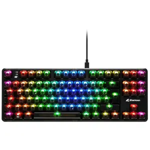 Sharkoon Crystal Shark mechanische Gaming-Tastatur, schwarz