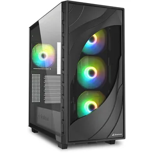 Sharkoon PC Gehäuse Rebel C80G RGB ATX schwarz