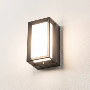 BEGA LED-Außenwandlampe 22750, grafit, Metall, CCT, IP65