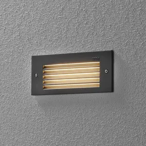 BEGA LED-Wandeinbaulampe 33017, grafit, IP65 Metall CCT