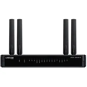 LANCOM 1803VAW-5G (EU), Schwarz, Tisch-/Wandmontage, 1 Lüfter, Extern, RTP, SIPS, SRTP, 10,100,1000 Mbit/s