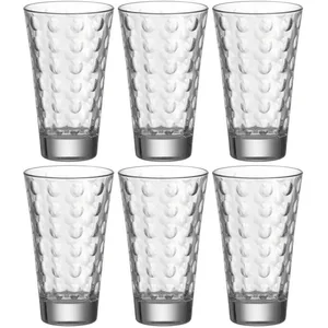 LEONARDO Longdrinkglas OPTIC, 6-tlg., Glas, 300 ml, 6-teilig günstig