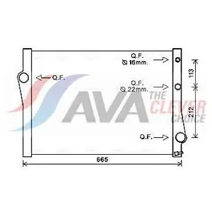AVA COOLING SYSTEMS BWA2471 Kühler Wasserkühler Motorkühler für BMW X5... günstig
