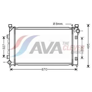 AVA COOLING SYSTEMS AU2163 Kühler Wasserkühler Motorkühler für LAND ROVER Freelander SUV (L314) Freelander SUV Cabrio (L314) günstig