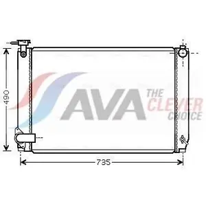 AVA COOLING SYSTEMS TO2462 Kühler Wasserkühler Motorkühler für LEXUS R... günstig