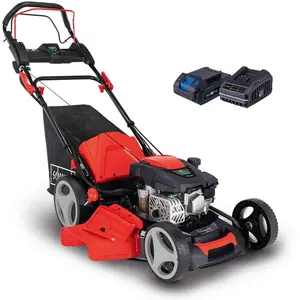Scheppach MS173-51E Benzin Rasenmäher mit E-Start | 4,1 PS | 51 cm Sch...