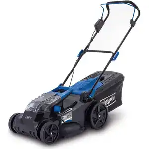 Scheppach Akku-Rasenmäher BC-MP430-X | 43 cm Schnittbreite | 6-stufige Schnitthöhenverstellung | 600 - 700 m2 | 20V IXES | Brushless Motor | 50L
