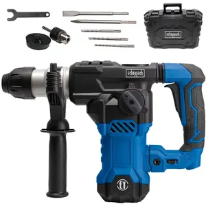 Scheppach Elektro-Bohrhammer DH1500 Plus 4in1 Funktion | 7 J Schlagkra...