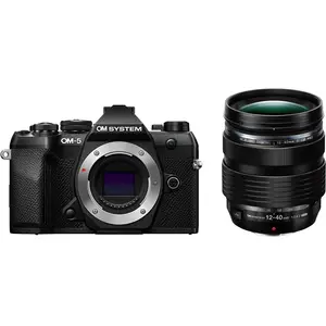 OM System OM-5 Mark II Black 12-40mm (12 - 40 mm, 21.80 Mpx, Micro Four Thirds), Kamera, Schwarz