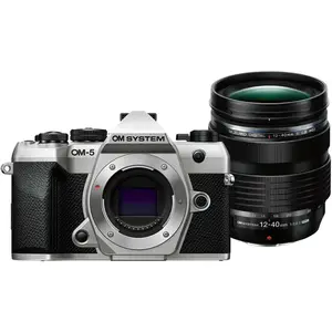 OM System OM-5 Mark II Silver 12-40mm (12 - 40 mm, 21.80 Mpx, Micro Four Thirds), Kamera, Silber