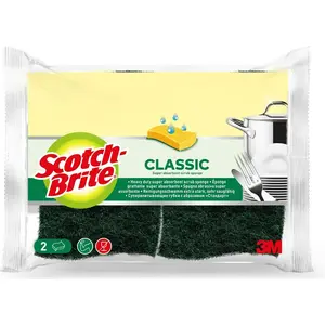 SCORPION Scotch-Brite Classic Naturfaser Reinigungsschwamm, Reinigungsutensil, Gelb günstig