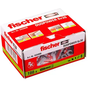 Fischer Duopower Dübel 6x30mm 100 Einheiten günstig
