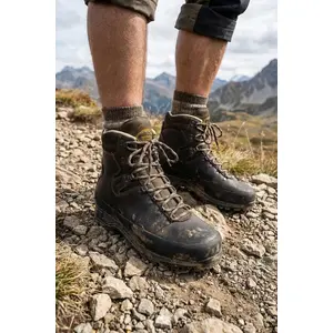 Meindl Herren Trekkingstiefel Engadin Men MFS Wanderstiefel Braun