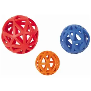 Nobby Hunde-Spielzeug Vollgummi Gitterball, Assortiert (Kauspielzeug Hund), Hundespielzeug günstig
