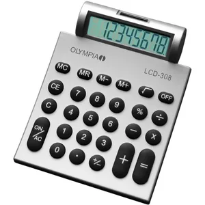 OLYMPIA Taschenrechner LCD-308 silber günstig