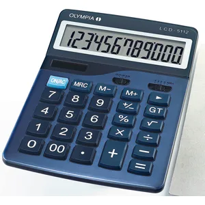 OLYMPIA Tischrechner LCD-5112 stahlblau/schwarz