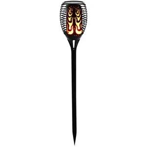LED Solarlampe, Feuer-Effekt, Fackel, Erdspieß, H 85 cm
