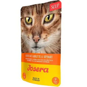 Josera Nassfutter Für Katzen Mit Hühnersuppe Karotten Und Spinat
