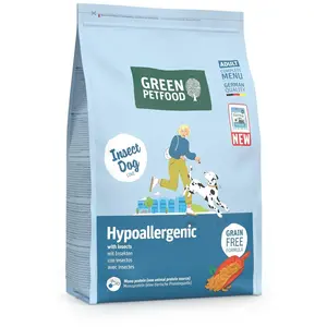 Green Petfood InsectDog Hypoallergen | 3 kg | Adult | Hundefutter troc...