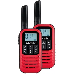Albrecht Tectalk Go 2er Set (5 km), Walkie Talkie, Schwarz, Rot günstig