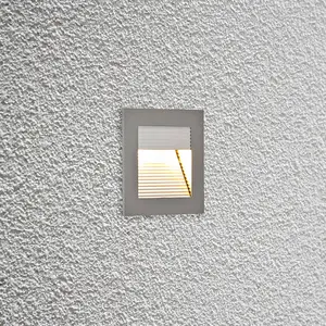 EVN P2140 LED-Wandeinbauleuchte, 3.000 K, alu