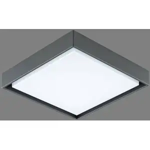 EVN LED-Außendeckenleuchte Tectum, 24x24 cm, anthrazit, 110°