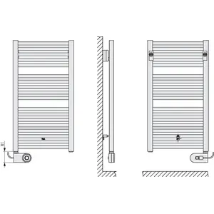 Kermi Geneo quadris-E BH1494x32x896mm günstig