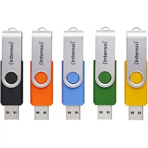 Intenso Basic Line Typ-A 32GB USB-Stick 5er Pack Swivel, bis zu 28 MB/s, USB 2.0 günstig