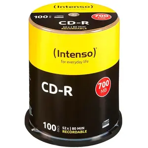 Intenso Cd-r 700mb 52x Geschwindigkeit 100 Einheiten günstig