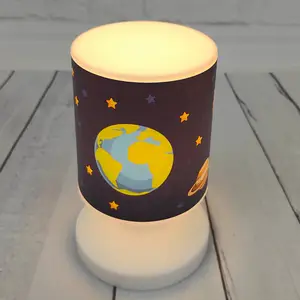 LED-Akku-Tischleuchte Weltall, USB, IP44 günstig