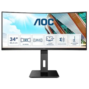 AOC CU34P2A Office Monitor - Curved, WQHD, Höhenverstellung