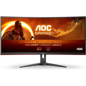 Aoc Cu34g2xe/bk 34'' Uwqhd Va Wled 144hz Gebogener Gaming-monitor