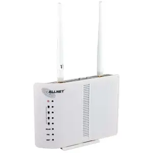 ALLNET ALL-WR02400N, Wi-Fi 4 (802.11n), Ethernet/LAN, ADSL2+, Weiß