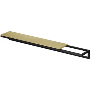 Bette, Zubehör Badmöbel, Holzeinlage fr Handtuchhalter Lux Shape 60x12x1,9 cm Eiche Natur Q042-814 günstig