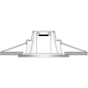 LED-Einbauleuchte Holstein IP65, 116° starr, weiß