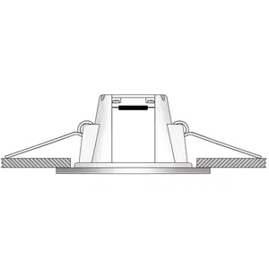 LED-Einbauleuchte Holstein IP65, 116° starr, stahl
