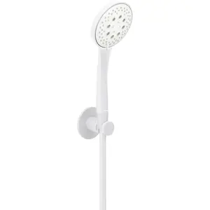 Herzbach LIVING SPA Wannenset Halter 70 rund Handbrause 100mm Multi 1500mm Weiß matt günstig