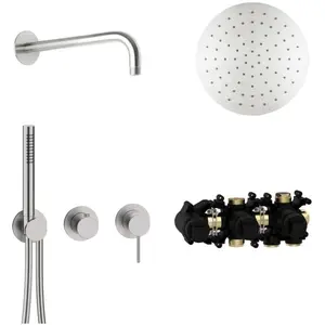 Herzbach MODUL7 Hebelmischer-Set H-RB250 Wandarm Regenbrause Ø250mm Ed... günstig