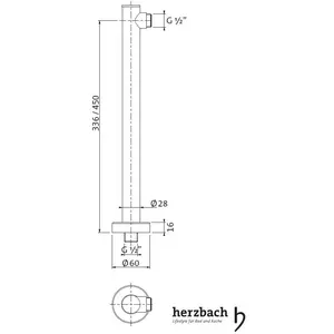 Herzbach 17.963500.1.09 LIVING SPA iX Wandarm round günstig